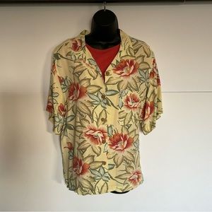 Tommy Bahama rayon button up shirt- medium